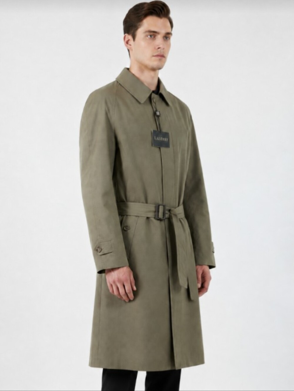 NWT! LAUREN BY RALPH LAUREN! KHAKI GREEN MEGA DETAILED, BELTED TRENCH COAT! 40R